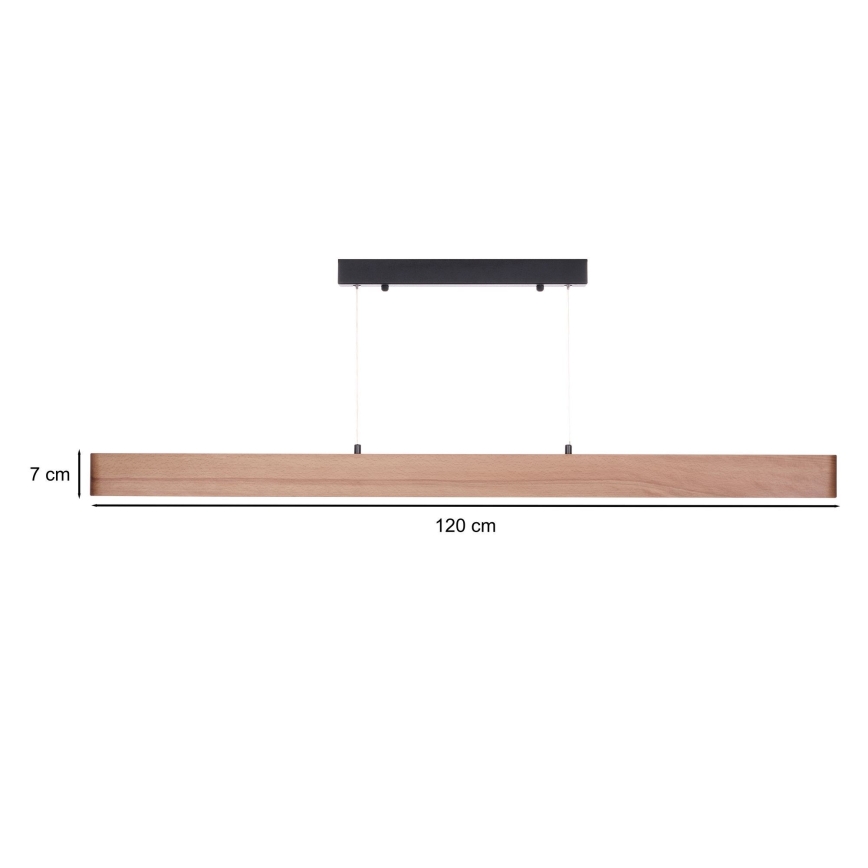 BRILAGI - LED Hanglamp aan kabel GARDALINE LED/90W/230V 120 cm eik