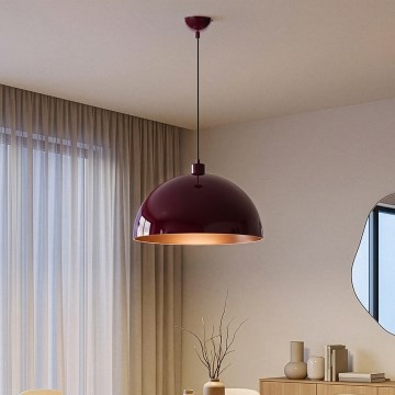 Brilagi - LED-hanglamp aan kabel METALO 1xE27/40W/230V Ø 40 cm bordeaux/koper