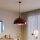 Brilagi - LED-hanglamp aan kabel METALO 1xE27/40W/230V Ø 40 cm bordeaux/koper