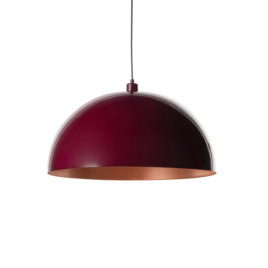 Brilagi - LED-hanglamp aan kabel METALO 1xE27/40W/230V Ø 40 cm bordeaux/koper