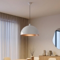 Brilagi - LED-hanglamp aan kabel METALO 1xE27/40W/230V Ø 40 cm wit/koper