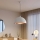 Brilagi - LED-hanglamp aan kabel METALO 1xE27/40W/230V Ø 40 cm wit/koper