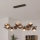 Brilagi - LED-hanglamp aan kabel MILLA 10xG9/3W/230V bruin/rookbruin
