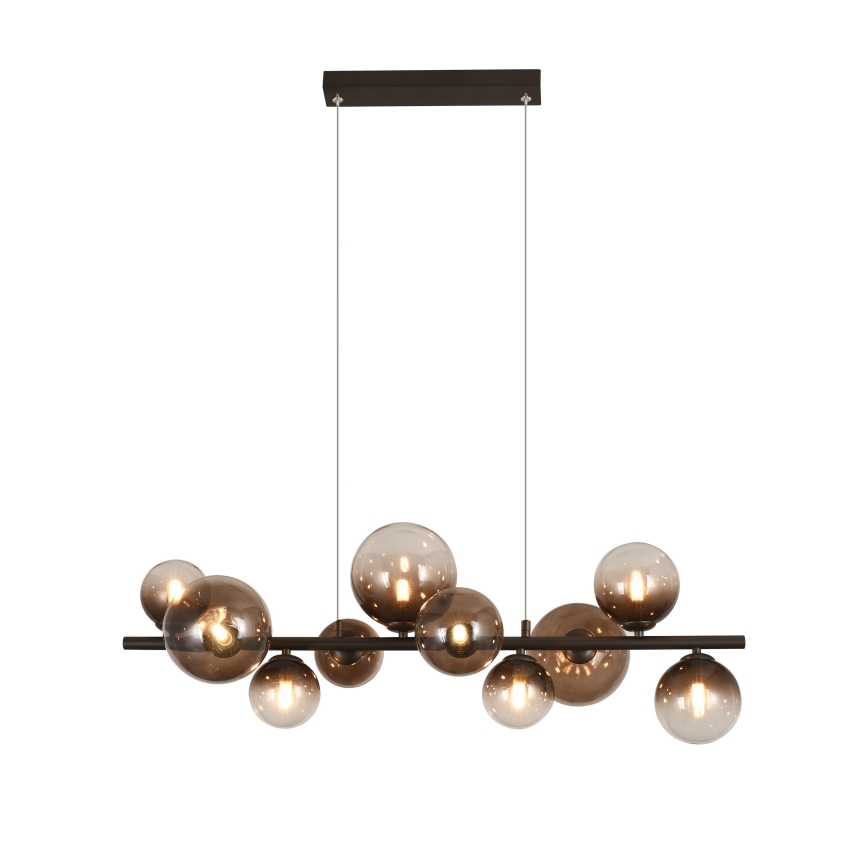 Brilagi - LED-hanglamp aan kabel MILLA 10xG9/3W/230V bruin/rookbruin