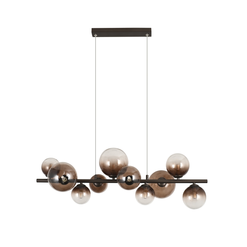 Brilagi - LED-hanglamp aan kabel MILLA 10xG9/3W/230V bruin/rookbruin