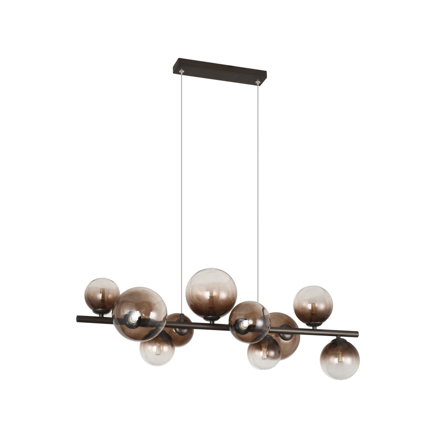 Brilagi - LED-hanglamp aan kabel MILLA 10xG9/3W/230V bruin/rookbruin