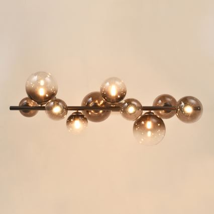 Brilagi - LED-hanglamp aan kabel MILLA 10xG9/3W/230V bruin/rookbruin