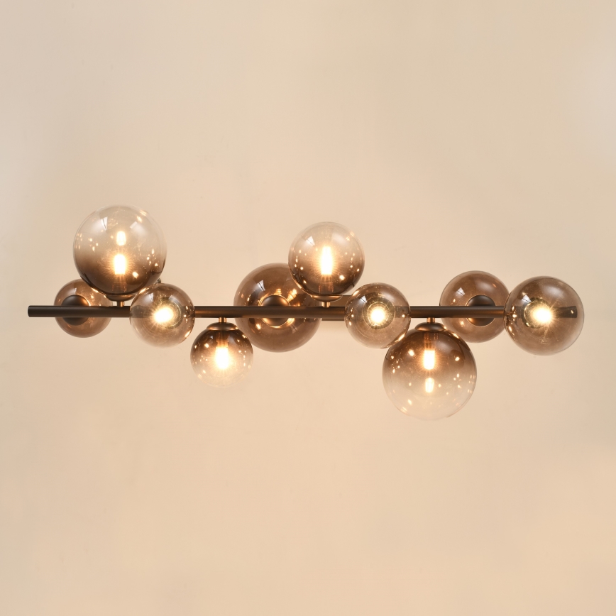 Brilagi - LED-hanglamp aan kabel MILLA 10xG9/3W/230V bruin/rookbruin