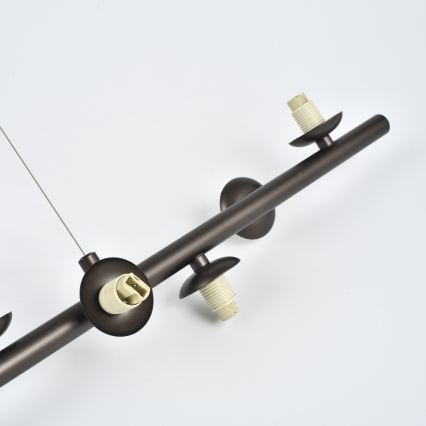 Brilagi - LED-hanglamp aan kabel MILLA 10xG9/3W/230V bruin/rookbruin