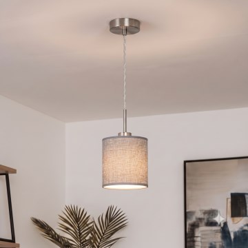 Brilagi - LED-hanglamp aan kabel NUBILA 1xE27/60W/230V Ø 14 cm grijs