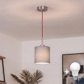 Brilagi - LED-hanglamp aan kabel NUBILA 1xE27/60W/230V Ø 14 cm rood/lichtgrijs