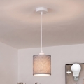 BRILAGI - LED hanglamp aan kabel NUBILA 1xE27/60W/230V Ø 14 cm wit/grijs