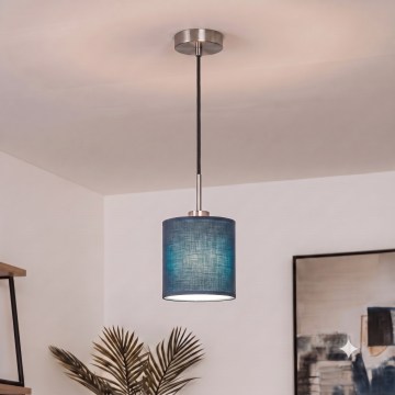 Brilagi - LED-hanglamp aan kabel NUBILA 1xE27/60W/230V Ø 14 cm zwart/donkerblauw