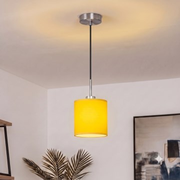 Brilagi - LED-hanglamp aan kabel NUBILA 1xE27/60W/230V Ø 14 cm zwart/geel