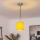 Brilagi - LED-hanglamp aan kabel NUBILA 1xE27/60W/230V Ø 14 cm zwart/geel