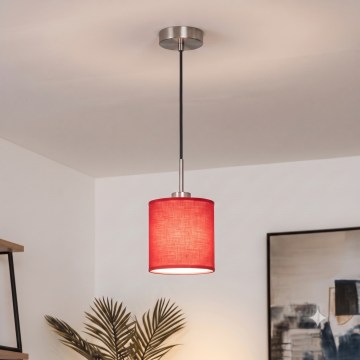 Brilagi - LED-hanglamp aan kabel NUBILA 1xE27/60W/230V Ø 14 cm zwart/rood