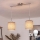 Brilagi - LED-hanglamp aan kabel NUBILA 2xE27/60W/230V bruin