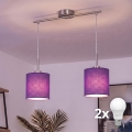 Brilagi - LED-hanglamp aan kabel NUBILA 2xE27/60W/230V paars