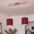 Brilagi - LED-hanglamp aan kabel NUBILA 2xE27/60W/230V pompejaans rood