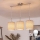 Brilagi - LED hanglamp aan kabel NUBILA 3xE27/60W/230V lichtbruin
