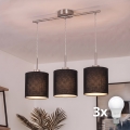 Brilagi - LED-hanglamp aan kabel NUBILA 3xE27/60W/230V zwart