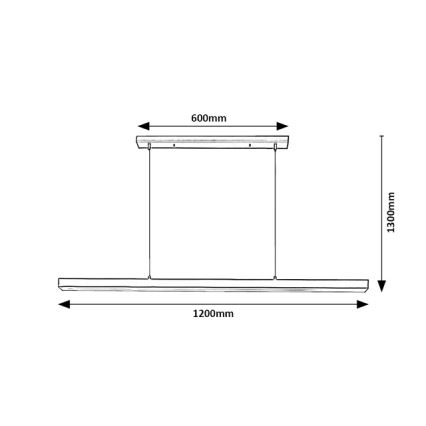 Brilagi - LED-hanglamp aan kabel PAXIS LED/30W/230V 120 cm zwart