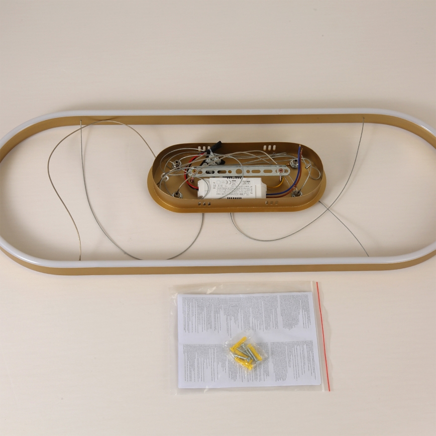 Brilagi - LED-hanglamp aan kabel PONDIE LED/44W/230V 80x30 cm goudkleurig