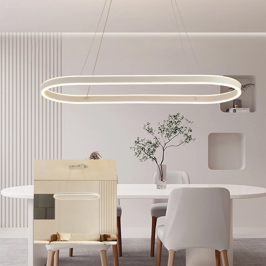 Brilagi - LED-hanglamp aan kabel PONDIE LED/45W/230V 80x30 cm wit