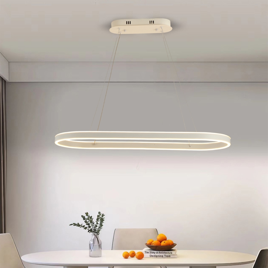 Brilagi - LED-hanglamp aan kabel PONDIE LED/45W/230V 80x30 cm wit