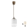 Brilagi - LED hanglamp aan kabel RETRO GLASS 1xE27/60W/230V Ø 14 cm bruin/wit