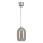 Brilagi - LED-hanglamp aan kabel RETRO GLASS 1xE27/60W/230V Ø 14 cm zilver/rookgrijs