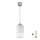 Brilagi - LED-hanglamp aan kabel RETRO GLASS 1xE27/60W/230V, Ø 14 cm, zilver/wit