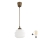 Brilagi - LED-hanglamp aan kabel RETRO GLASS 1xE27/60W/230V Ø 20 cm bruin/wit