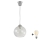 Brilagi - LED hanglamp aan kabel RETRO GLASS 1xE27/60W/230V Ø 25 cm zilver/helder