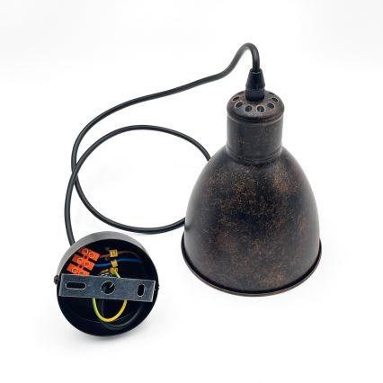 Brilagi - LED-hanglamp aan kabel RIDDY 1xE27/60W/230V koper/patina