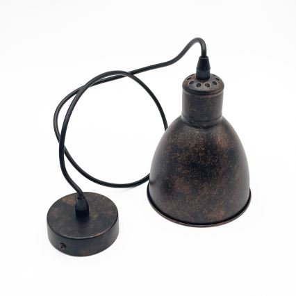 Brilagi - LED-hanglamp aan kabel RIDDY 1xE27/60W/230V koper/patina