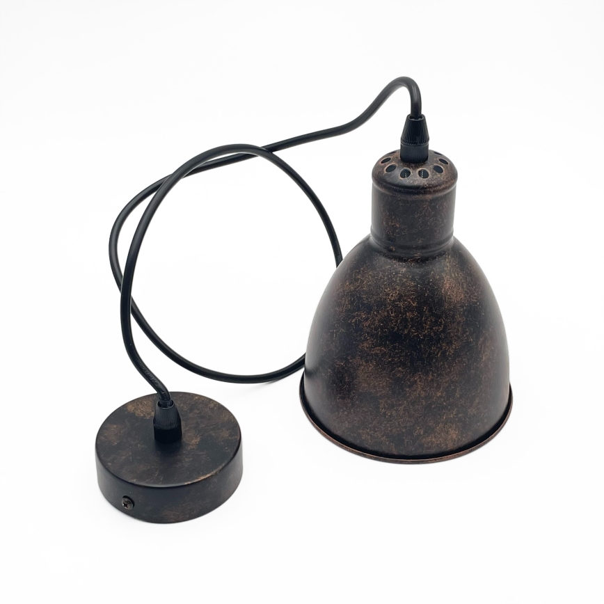 Brilagi - LED-hanglamp aan kabel RIDDY 1xE27/60W/230V koper/patina