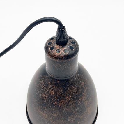 Brilagi - LED-hanglamp aan kabel RIDDY 1xE27/60W/230V koper/patina