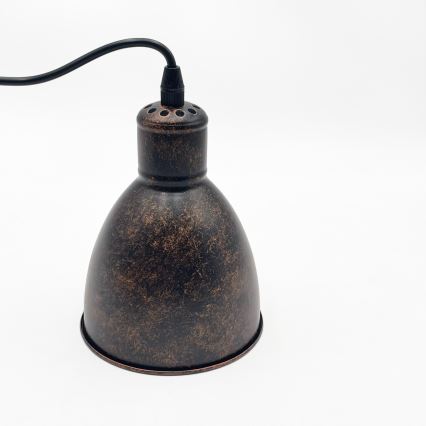 Brilagi - LED-hanglamp aan kabel RIDDY 1xE27/60W/230V koper/patina