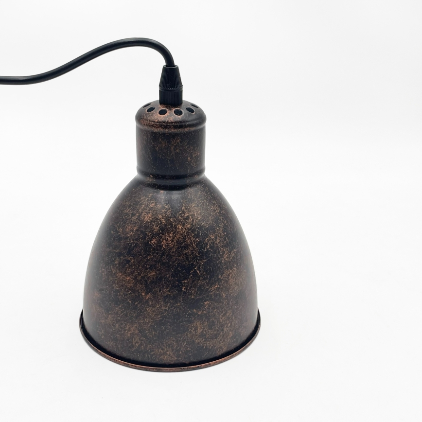 Brilagi - LED-hanglamp aan kabel RIDDY 1xE27/60W/230V koper/patina