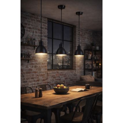 Brilagi - LED-hanglamp aan kabel RIDDY 1xE27/60W/230V zwart