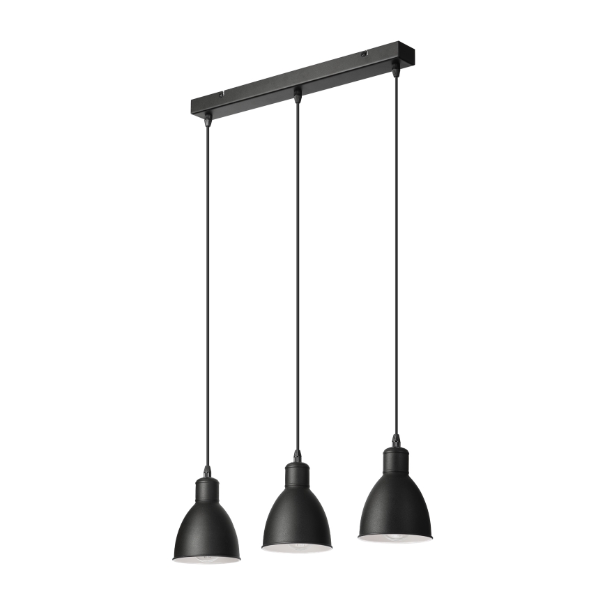 Brilagi - LED hanglamp aan kabel RIDDY 3xE27/60W/230V zwart