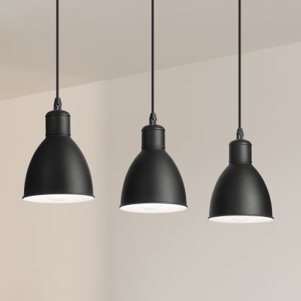 Brilagi - LED hanglamp aan kabel RIDDY 3xE27/60W/230V zwart