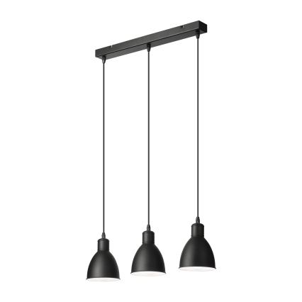 Brilagi - LED hanglamp aan kabel RIDDY 3xE27/60W/230V zwart