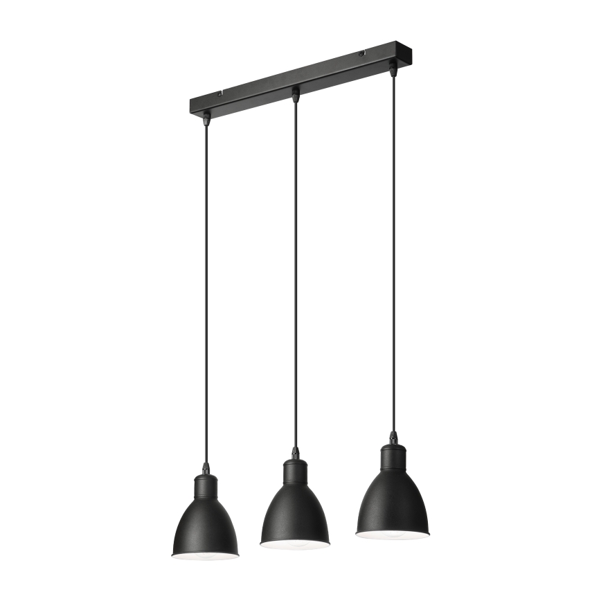 Brilagi - LED hanglamp aan kabel RIDDY 3xE27/60W/230V zwart