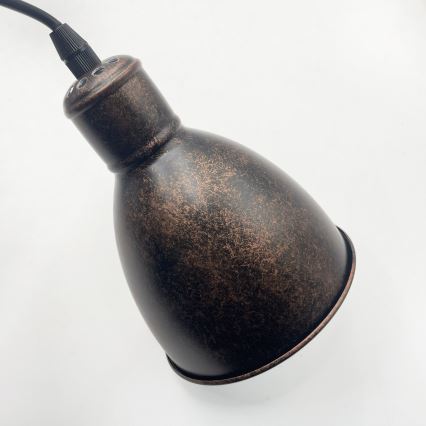 Brilagi - LED-hanglamp aan kabel RIDDY 4xE27/60W/230V koper/patina