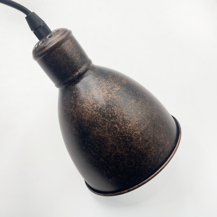 Brilagi - LED-hanglamp aan kabel RIDDY 4xE27/60W/230V koper/patina