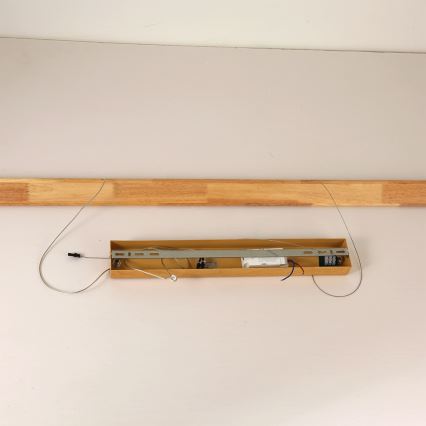 Brilagi - LED-hanglamp aan kabel UMEA WOOD LED/30W/230V 120 cm hout