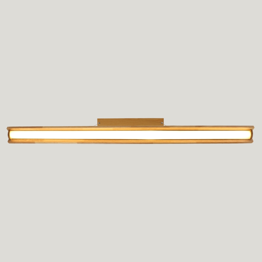 Brilagi - LED-hanglamp aan kabel UMEA WOOD LED/30W/230V 120 cm rubberhout