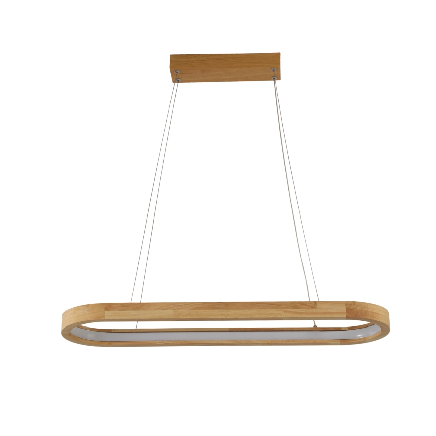 Brilagi - LED hanglamp aan kabel UMEA WOOD LED/30W/230V 70x20 cm hout